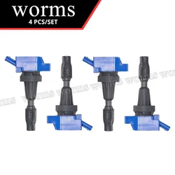 Worms High Performacne Ignition Coil 4PCS Racing Set For Hyundai Veloster Kona Kia Soul 1.6L Turbo 27301-2B120