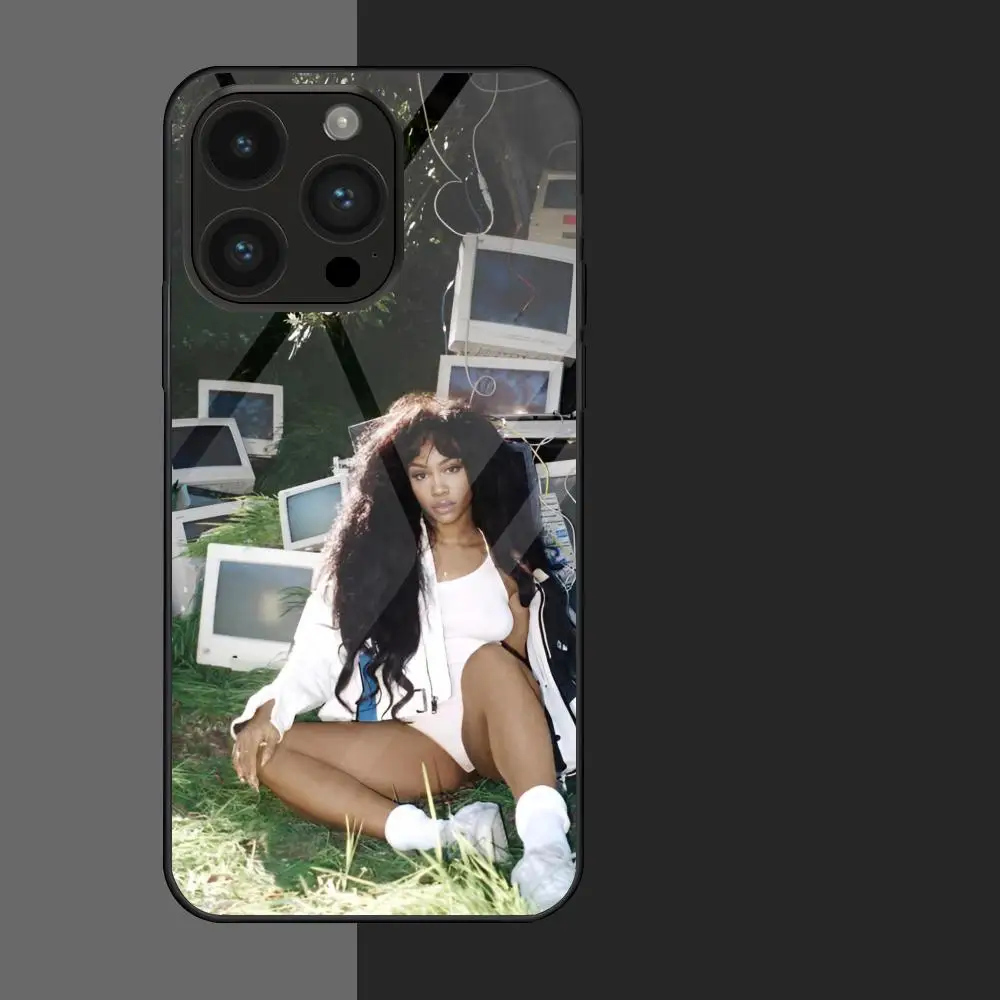 Sza Ctrl Alternate Album Singer MAISTO Mouse Pad Glass Phone Case For Iphone 16 15 14 13 11 12 Pro Max Xr X Xs 8 7 Plus