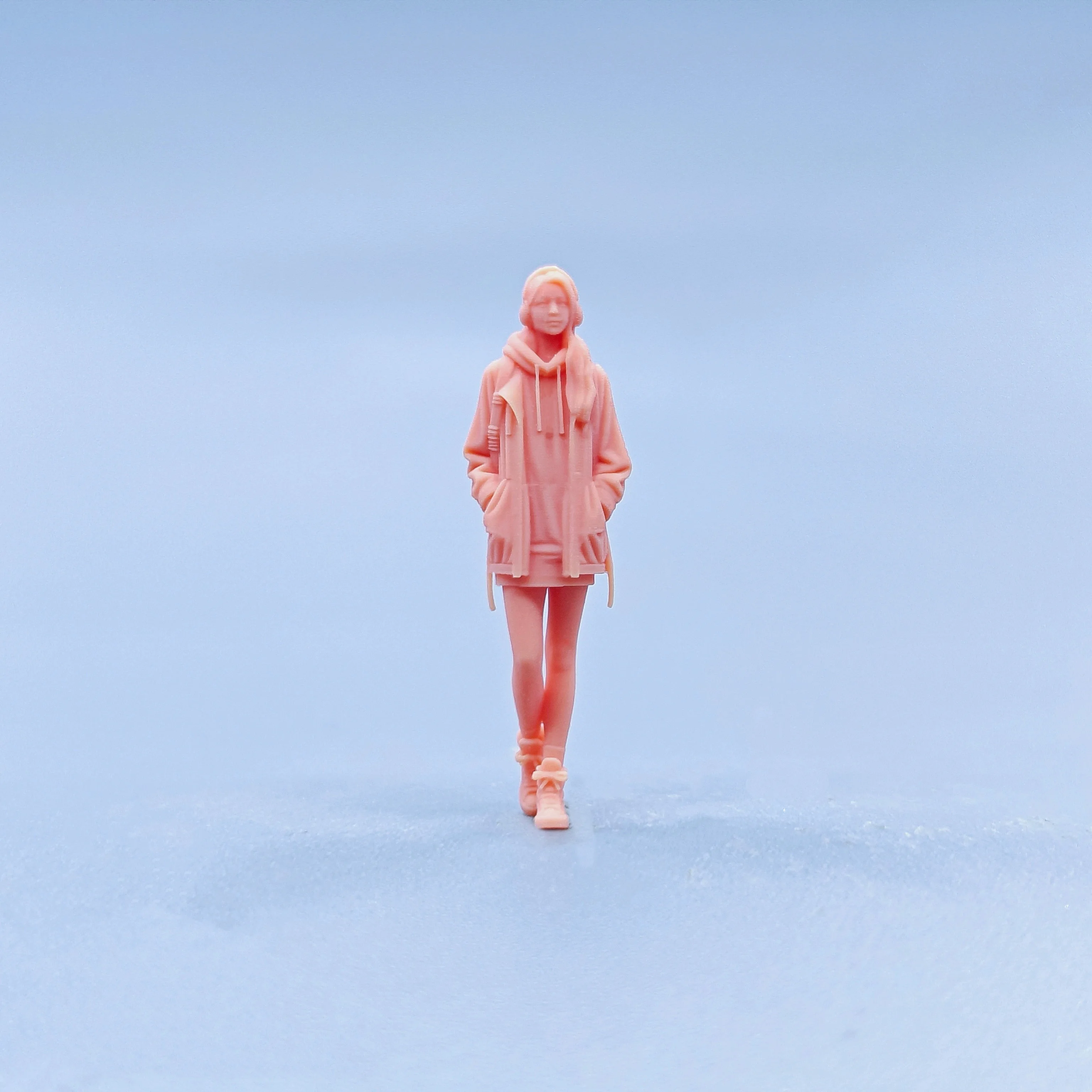 1/64 1/43 تماثيل مقياس نموذج الراتنج سماعة ظهره الجمال غير ملون المنمنمات Diorama رسمت باليد D703 #2