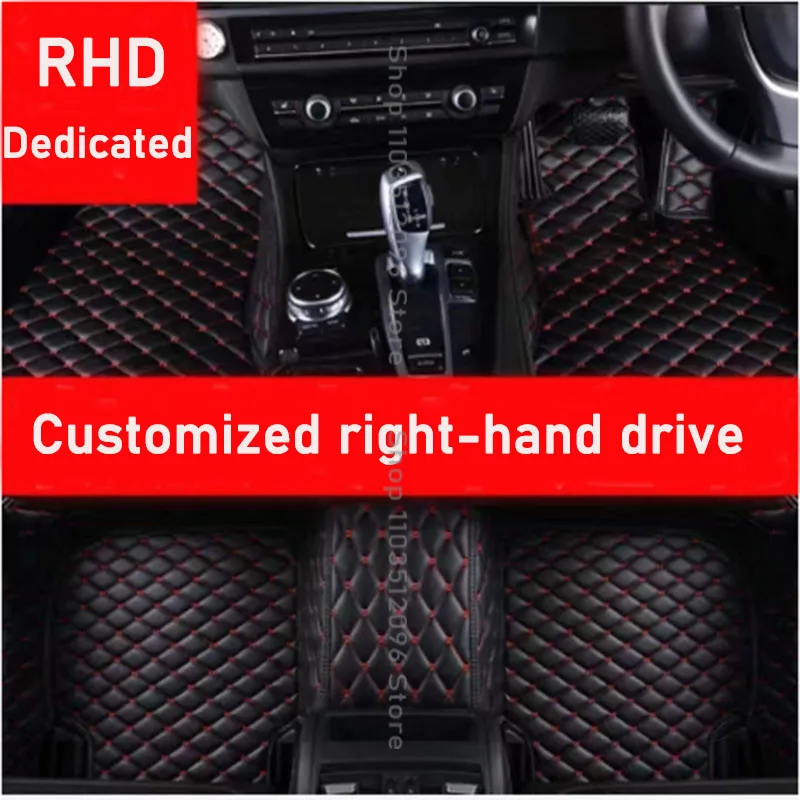 RHD PU Leather Luxury 3D Customized Car Floor Mat for Lexus NX NX350h 2022 2024 NX300 2015-2021 RC 2014-20  Interior Accessories