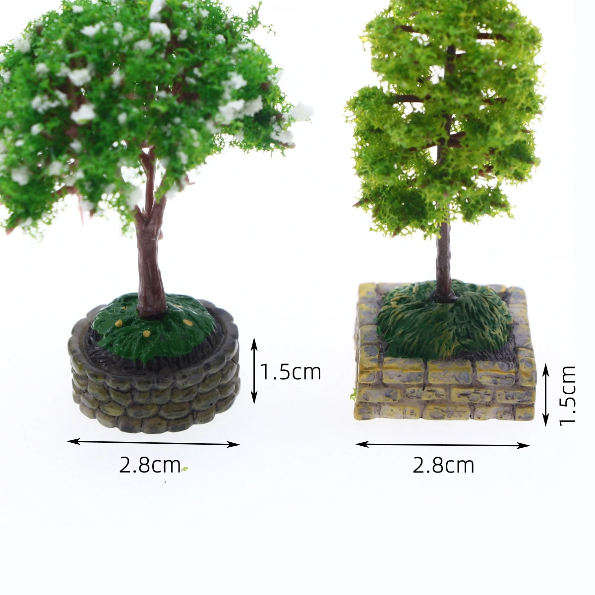 Dollhouse Miniature Flower Tree Model Accessory