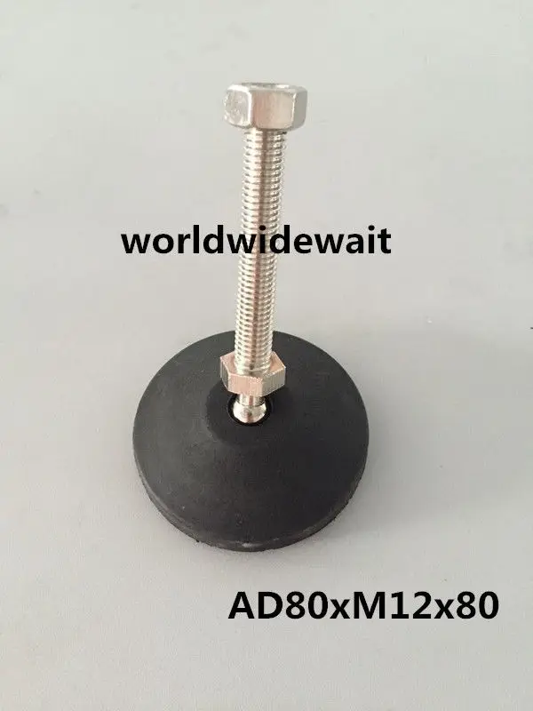 1pc pés de nivelamento de plástico montagem base giratória universal m8 m10 m12 m16