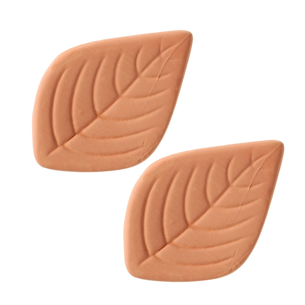 

2pcs Brown Softener Reusable Leaf Shape Keeper Portable Saver Clay Shaped Sugar Saver Leaf Shaped Food Container Storage