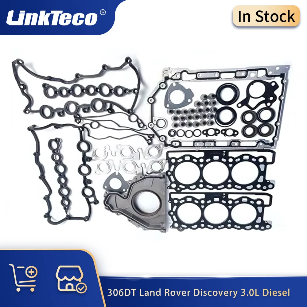 

Engine Cylinder Overhaul Gasket Kit Fit 3.0 L Diesel For Land Rover Range Rover Discovery Sport 3.0L 306DT TDV6 16-22 LR005996
