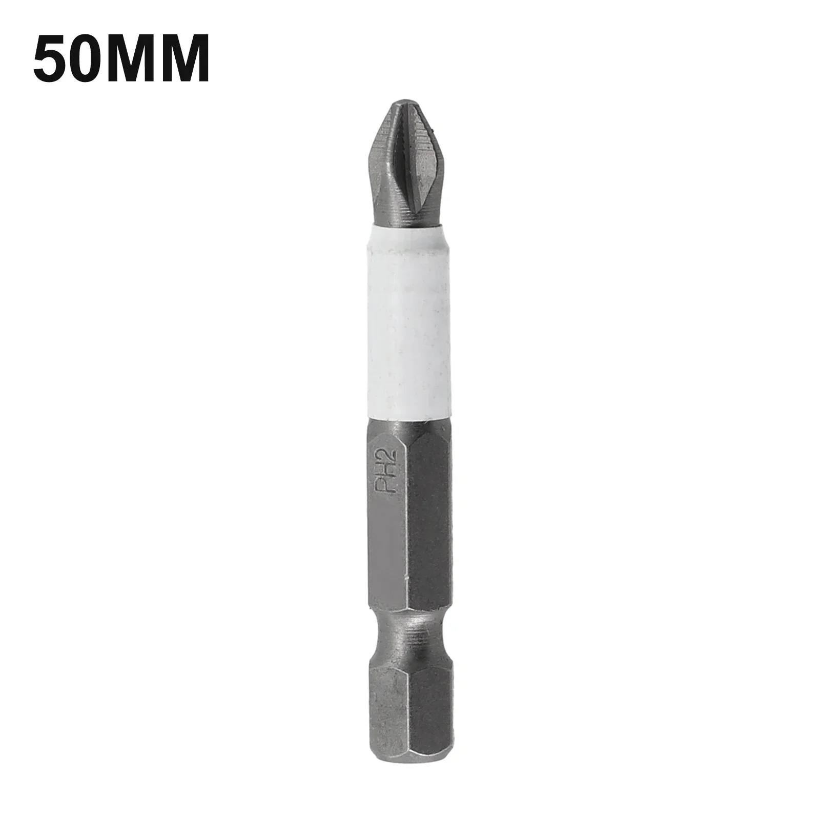 Belah Hex Shank Bit Pemutar Skru Keluli Aloi Anti-kesan Magnet Ringan Tidak Licin Pemutar Skru Silang Silang