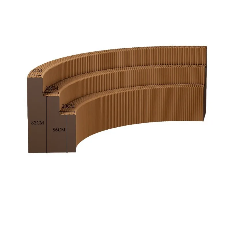 Espositore per ornamenti per prodotti per esposizione di finestre Espositore per carta telescopico con scala bianca a tre strati