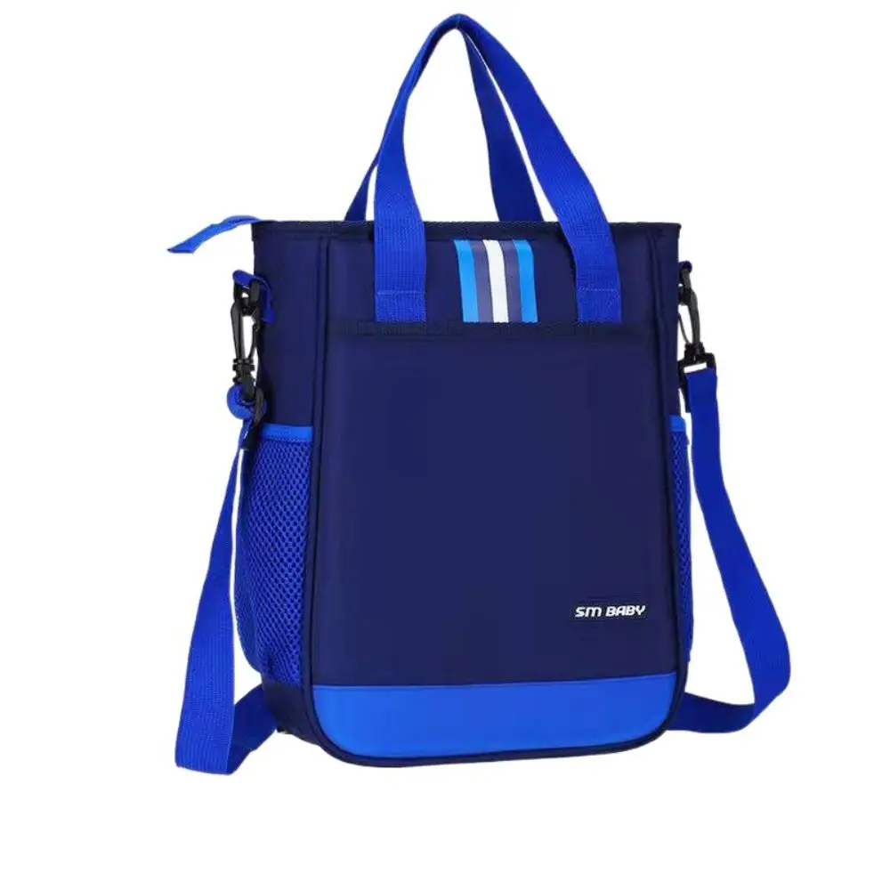 A4 Student Tutorial Bags Shoulder Bag Multi Pocket Primary School HandBag Multi-functional Large Capacity Casual Study Tote Bag