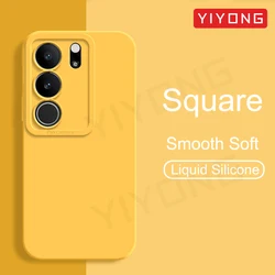 For VivoV29 Case YIYONG Silky Soft Liquid Silicone Cover For VIVO V29 V29Pro V27 V27Pro VivoV27 Pro Shockproof Phone Cases