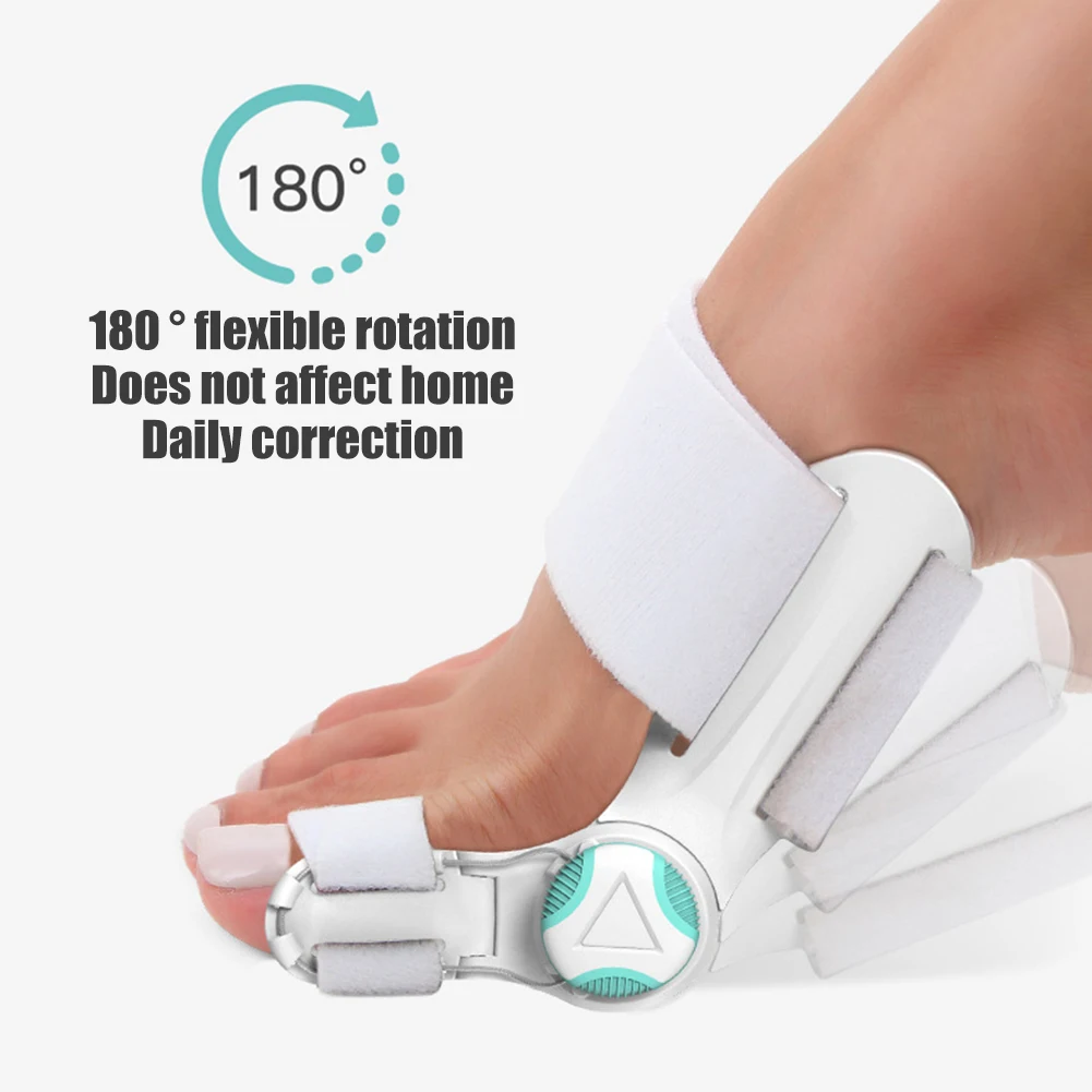 Bunion Corrector Unisex Foot Hallux Valgus Braces Rotatable Toe Separator Straightener Adjustable Pedicure Finger Toe Corrector