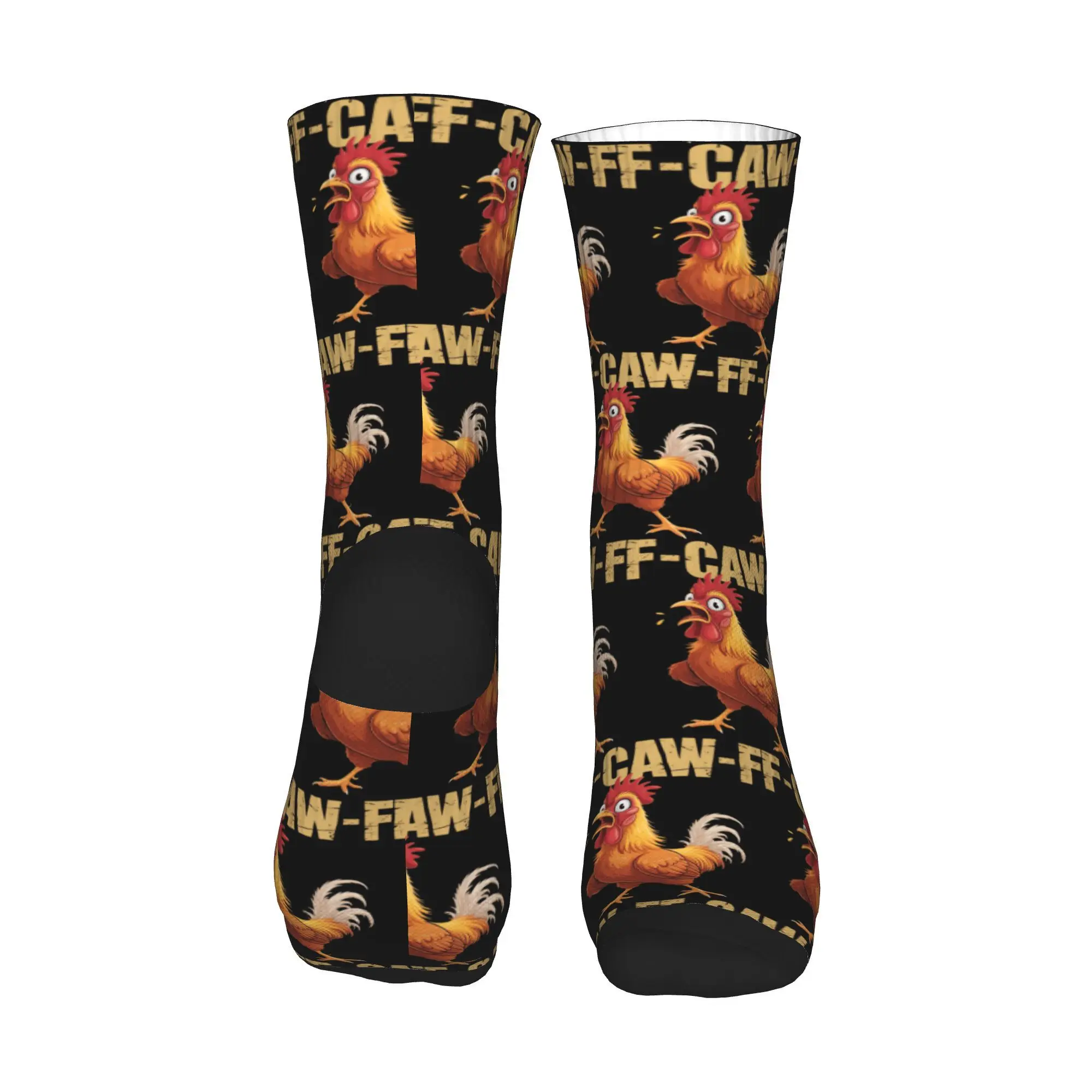 F-Caw-F الغراب القوطية مضحك الفكاهة جوارب مخصصة القوطية الجوارب الشتاء عدم الانزلاق الجوارب النساء الرجال الدراجات جوارب ناعمة متوسطة