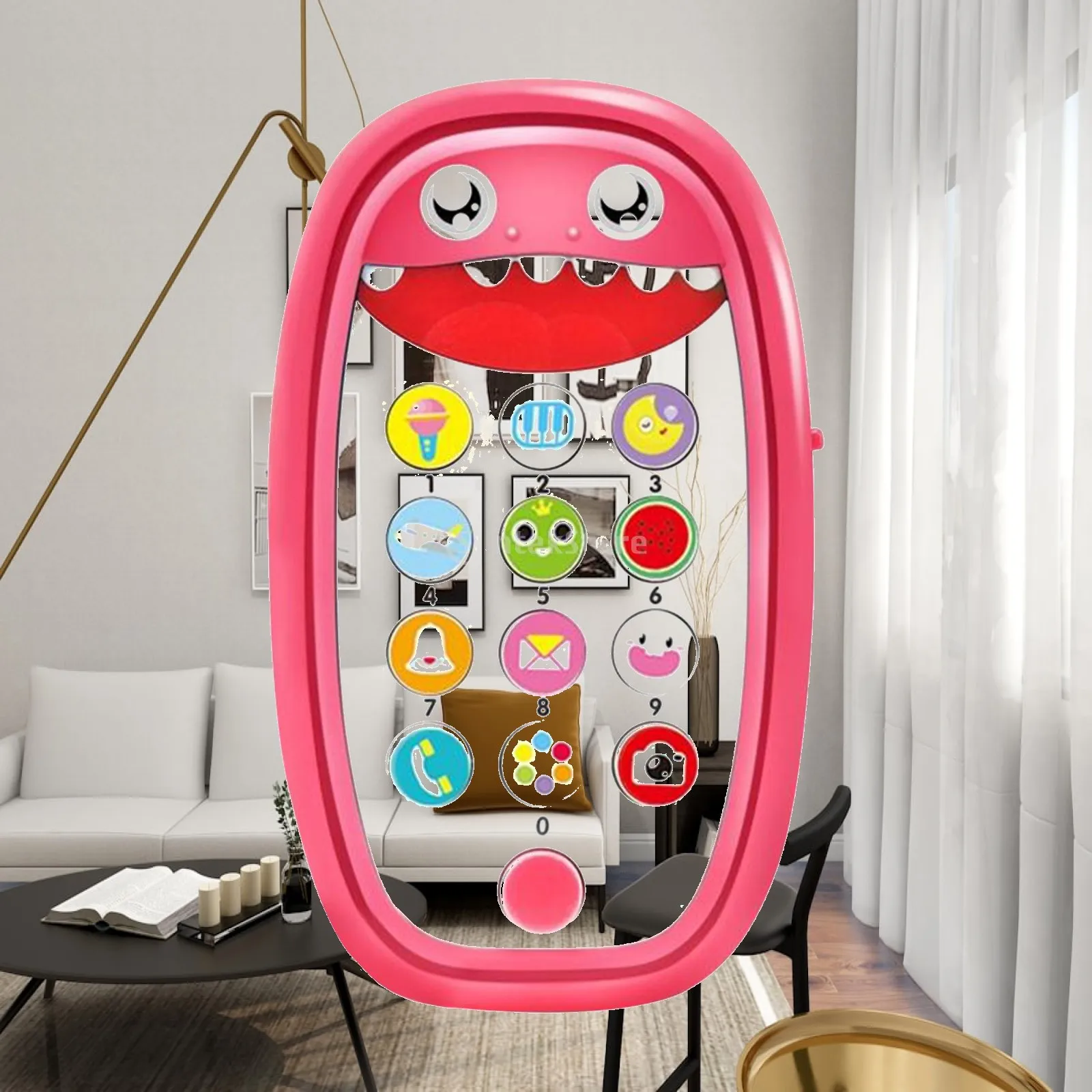 Teething Phone Toy for Toddlers Lights Play and Learn Educational