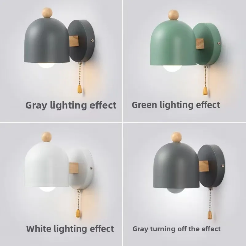 مصابيح حائط من الحديد الفني بجانب السرير النورديك لغرفة النوم والممر والفندق والدراسة والديكور الداخلي للمنزل وإضاءة الشرفة #5