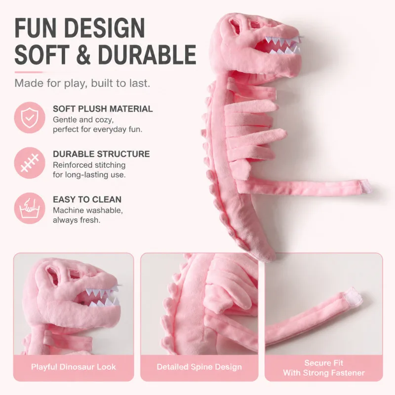Dinosaur-Patterned Pet Bodysuit  For Dogs Cats Funny Photo Prop Cosplay Costume Halloween Pet Clothes, It Will Glow In The Dark - view 3