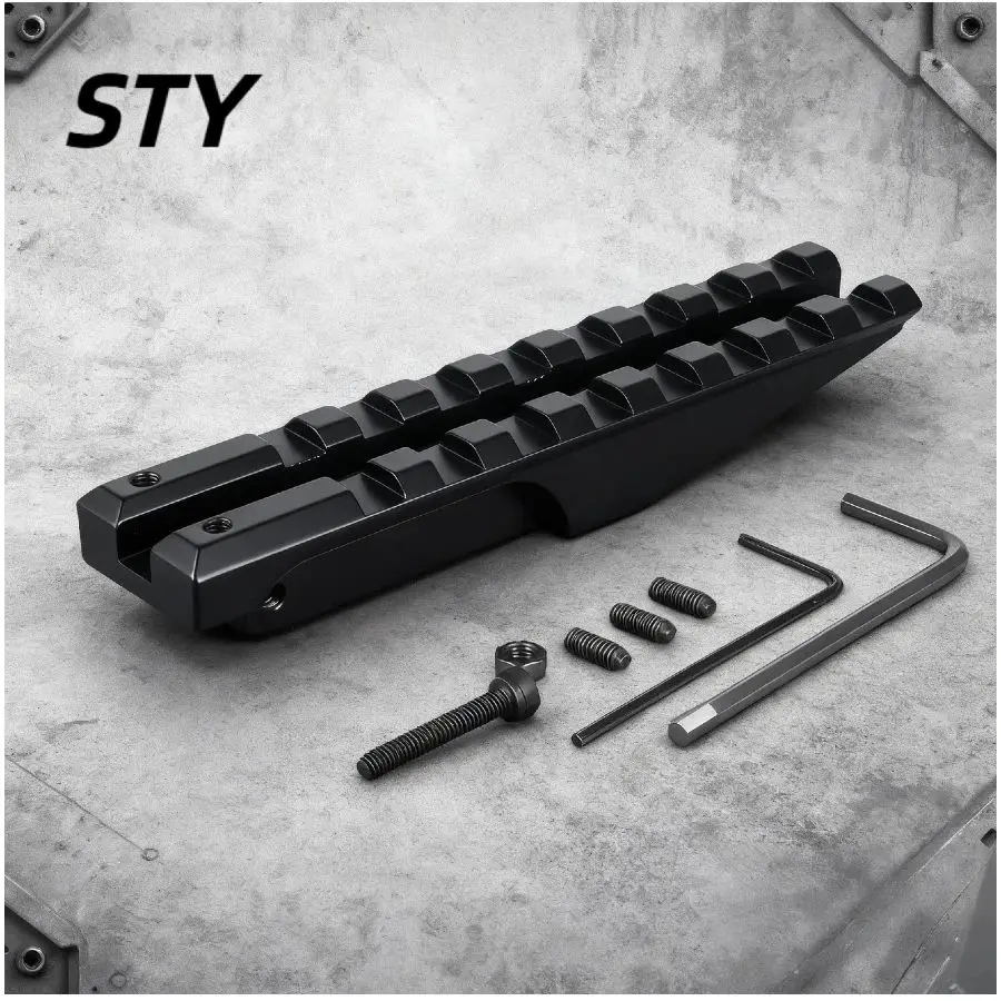 SkyTineyan 21mm en alliage d'aluminium AK adaptateur de montage de vue arrière-Base de Rail Picatinny tactique accessoires de chasse