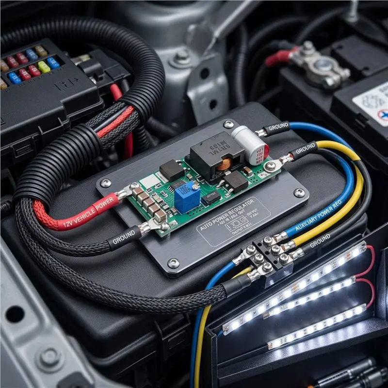 ABKW-LM25116 Synchronous Step-Down DC To DC Converter 6-36V Input 1.25-20V Output 6A Voltage Regulator Car Power Supply Module