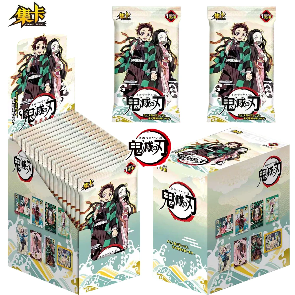 

Demon Slayer Cards Box Collect Japanese Anime Nezuko Kimetsu No Yaiba Card Boxes Children's Toy Collection Hobbies Gifts