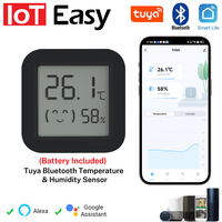 Tuya Temperature Humidity Sensor Mini LCD Bluetooth-Compatible APP Controlled Smart Hygrometer Thermometer for Alexa Smart Life