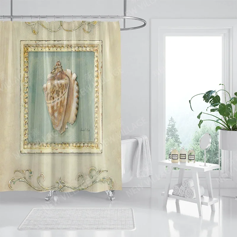 Home waterproof fabric bathroom curtain accessories 90x200 shower shower curtain 240 * 200 Atlantis style shower curtain