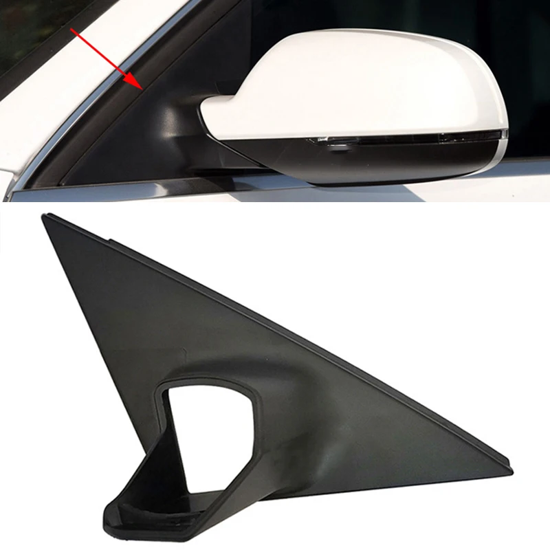 

Front Window Triangle Trim Plate Side Mirror Garnish Cover Panel Mirror Base Holder for Audi A4 B8.5 2013 2014 2015 2016