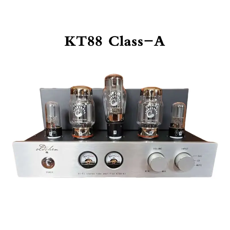 KT88 Class-A Pure Tube Amplifier Manual Fever Tube HIFI Audio Amplifier With Meter
