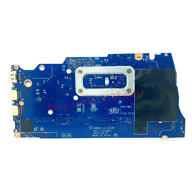 Untuk DELL 3511 CN-0R6R3H Motherboard R6R3H dengan SRGKL I5-1035G1 CPU Mainboard GDM52 LA-L243P Laptop Motherboard 100% telah diuji penuh baik