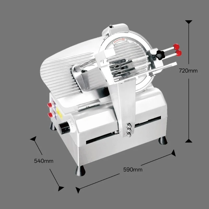 

Electric Meat Slicer Machine Automatic for Home Use Cuts Frozen Bacon Ham and Deli