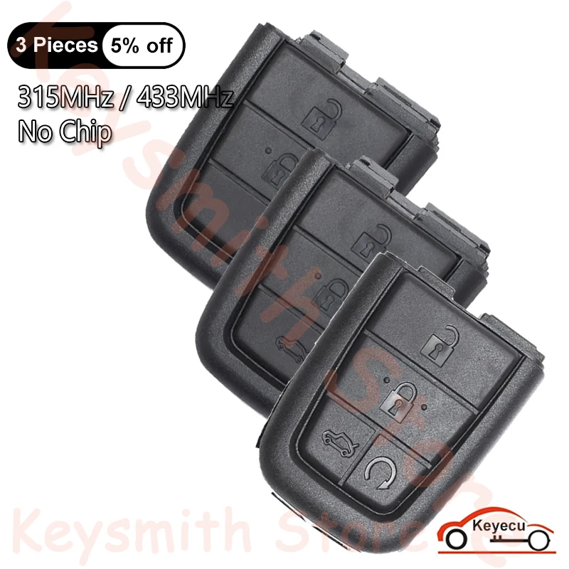 KEYECU 3 4 5 Buttons 315MHz 433MHz for Pontiac G8 for Holden VE Commodore Omega Berlina Calais SS SV6 HSV GTS Auto Remote Fob