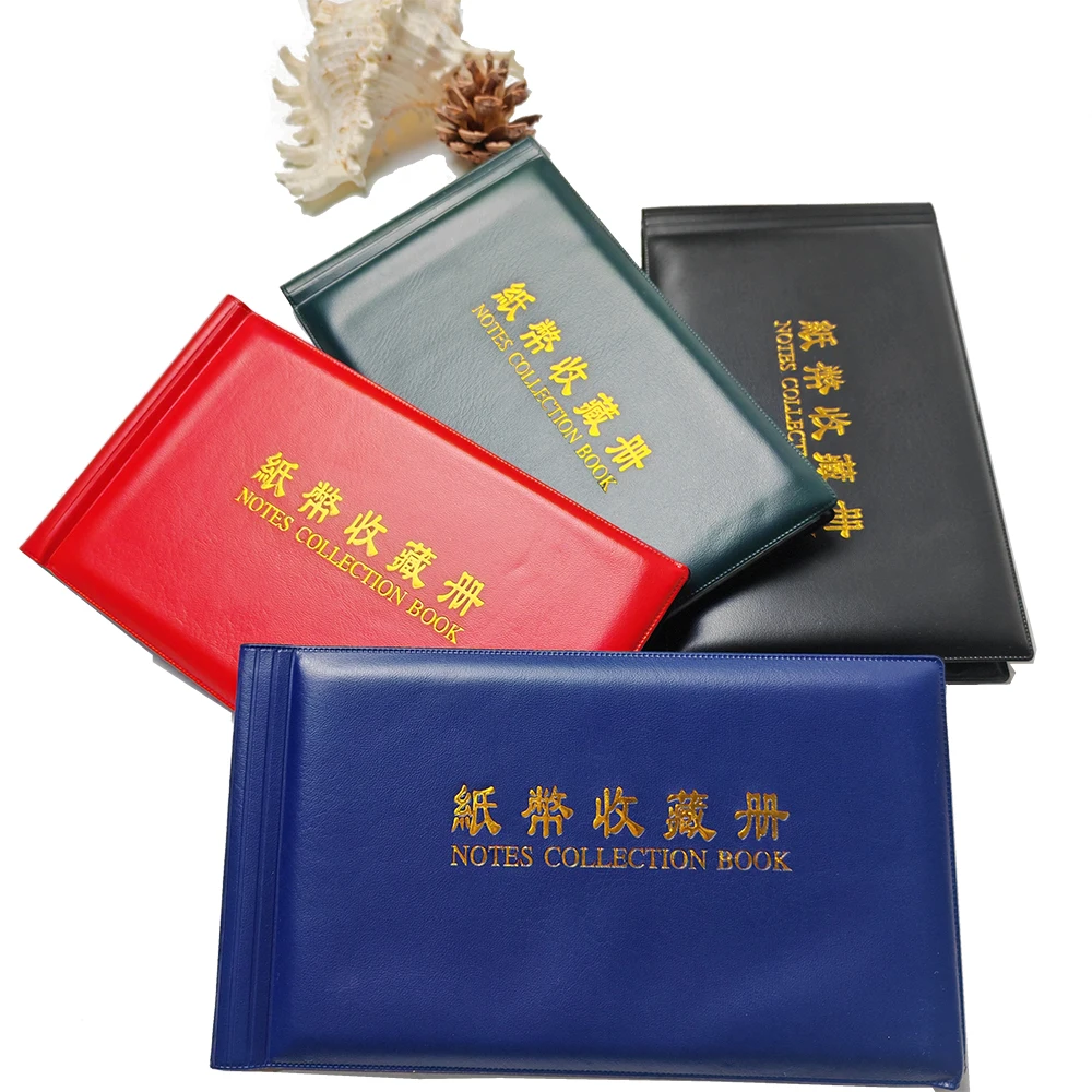 

Collector Book Currency Collection Album Money Creative Collection Pockets Protective Bag Money Banknote 30 Pages Paper