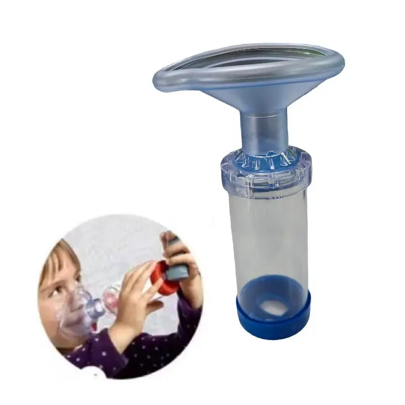 1 Zestaw Ręczny Plastikowy Silikonowy Nebulizator do Inhalacji dla Zwierząt Domowych (Koty, Psy) z Komorą Aerosolową, Przejściówką i Pomocniczą Pompką Inhalacyjną