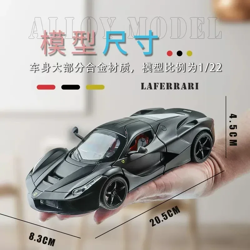 1:22 Ferraris Laferrari FXX K lega auto giocattolo diecast e veicoli giocattolo collezione di modelli di auto giocattoli per auto per bambini A391