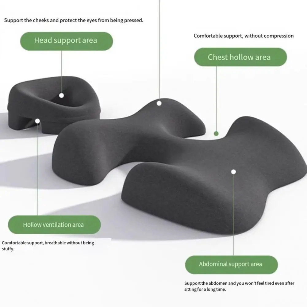 Chest Support Cushion for Bed Face Down Pillow for Massage Memory Foam Face Down Pillow for Home Spa Postoperative Recovery