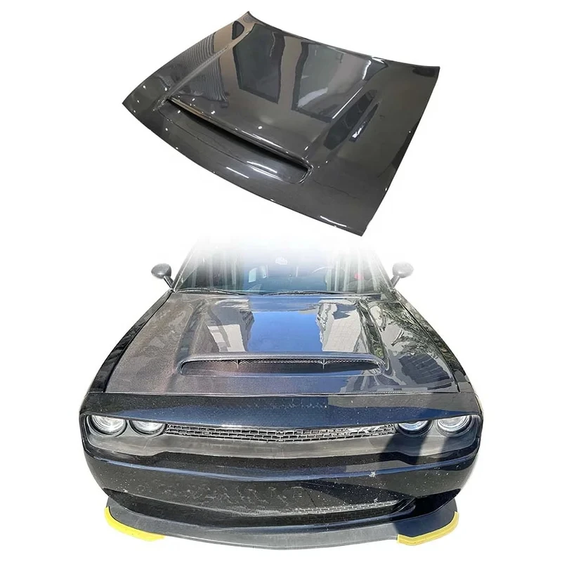 

2015-2023 Carbon Fiber Hood Body Kits New Bonnet with Heat Dissipation & Bolts Included