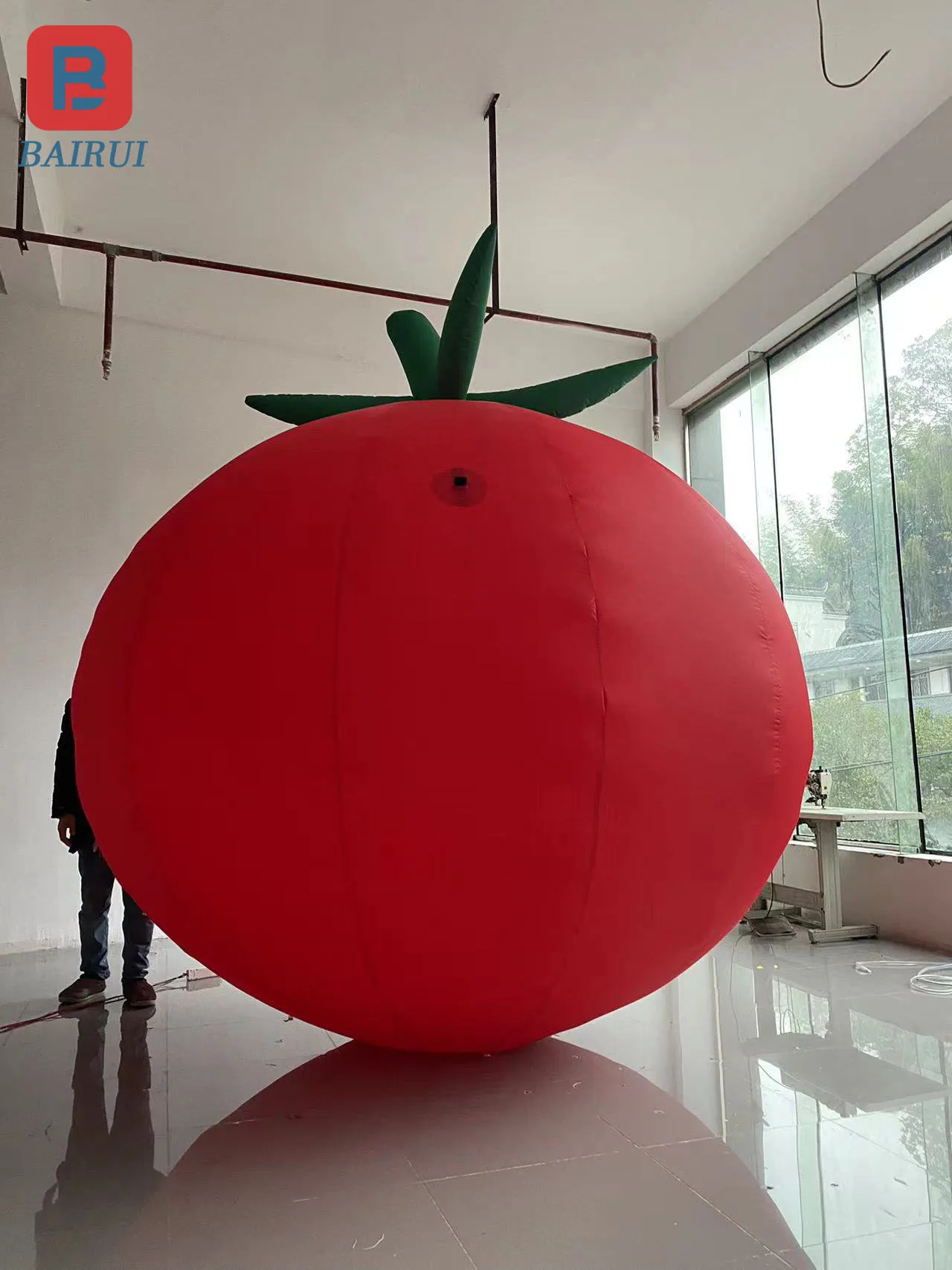 Giant inflatable tomato air model fruit and vegetable store fresh supermarket advertising props decoration can be customized