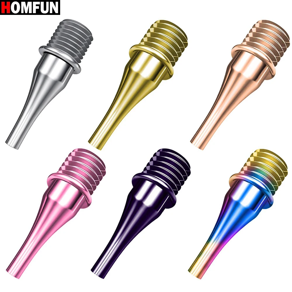HOMFUN New 1 Head Colorful Diamond Painting Pen Tip, Sturdy and Durable Thin Stainless Steel Threaded Embroidery Nail Art Tool