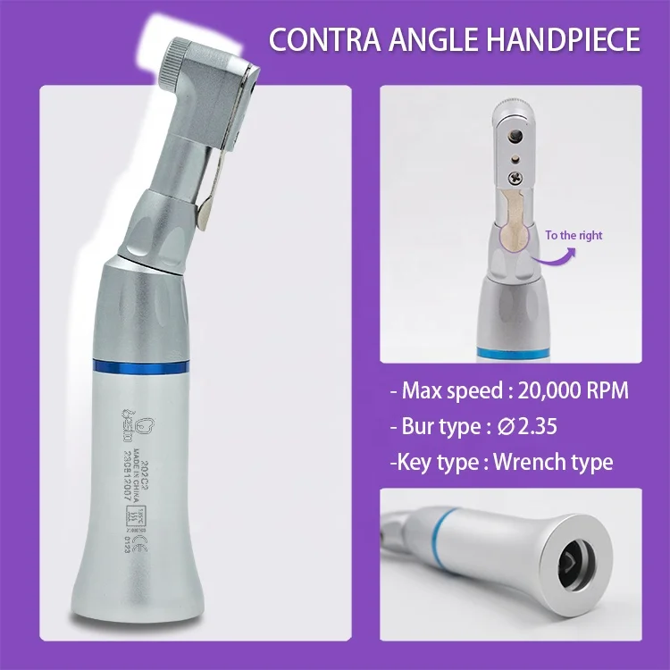 Besto den tal ความเร็วสูงและต่ํา Handpiece ชุดปุ่ม Contra Angle Air มอเตอร์ Handpiece ความเร็วสูงชุด 4 หลุม