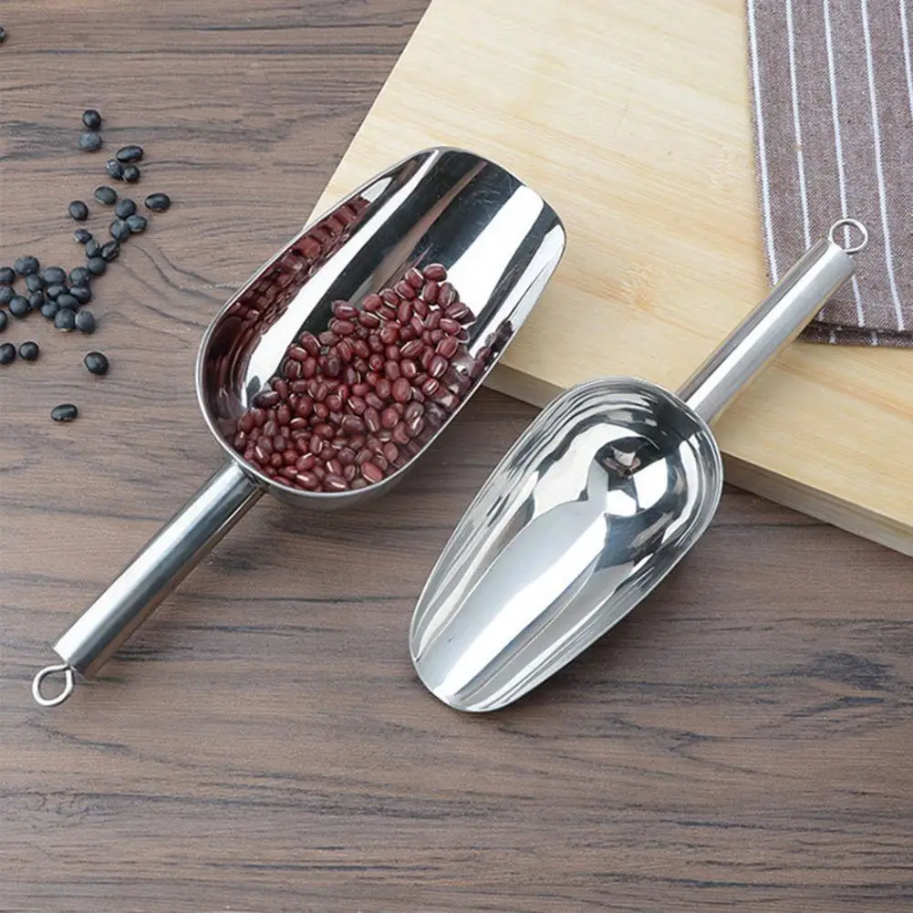 Stainless Steel Shovel Stainless Steel Multi-use Shovel for Ice Food Heavy-duty Rust-resistant Kitchen Scoop Easy-clean Pet