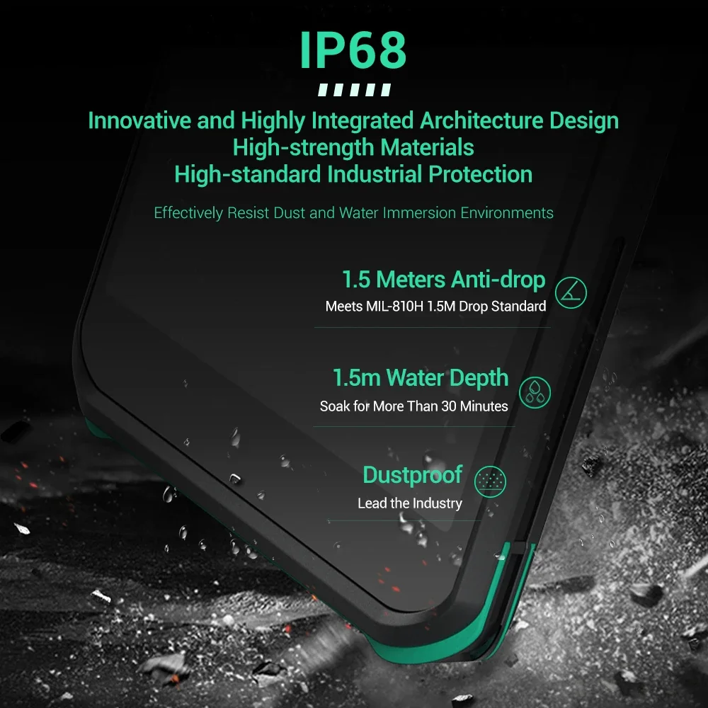 2022 6 inch 4G Android 11 Qual comm IP68 1D 2D Barcode Zebra  GMS 64G Handheld Rugged PDAs Warehouse Mobile Data Terminal