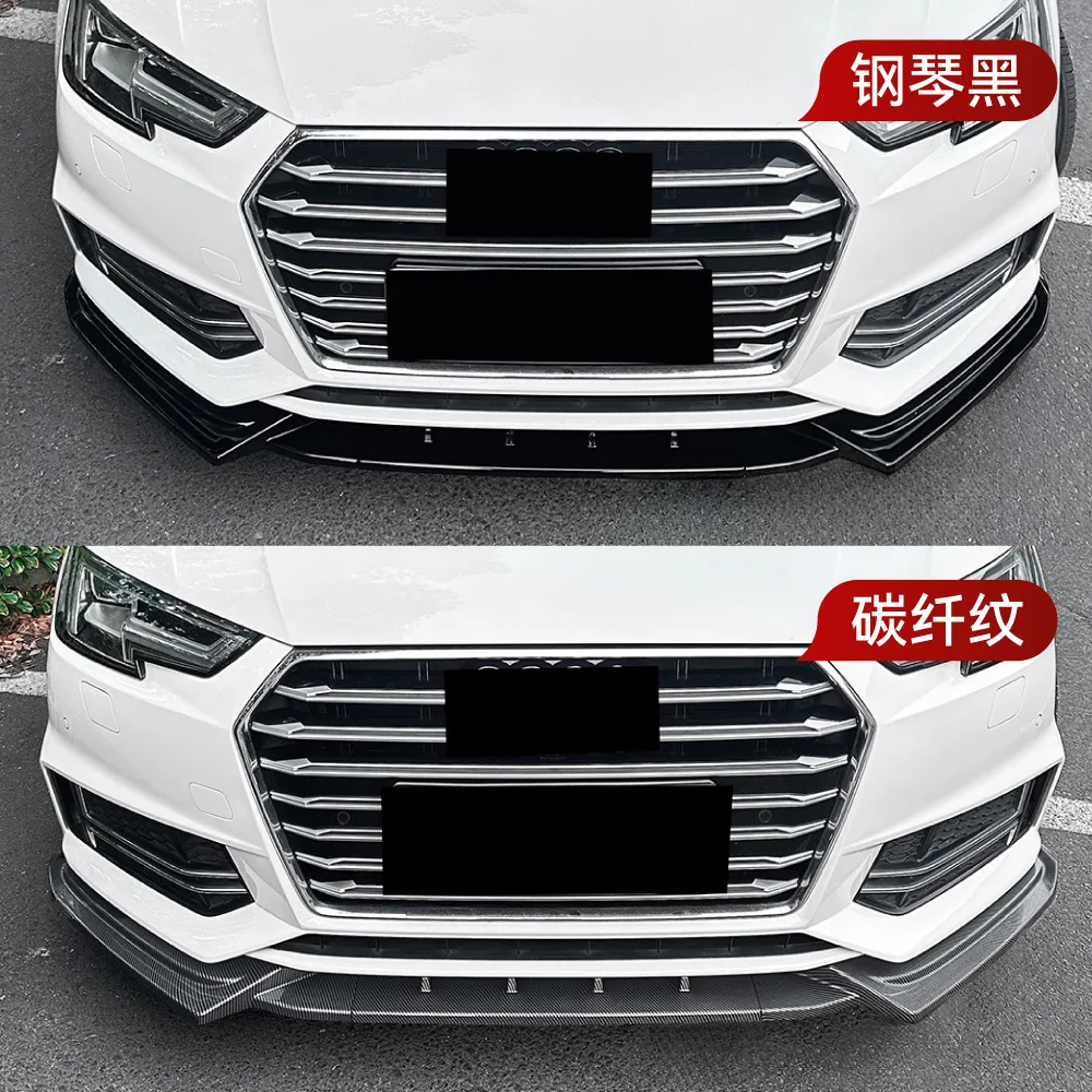 

For Audi A4 S4 B9 Sline 2017-2019 Year Front Splitter Bumper Lips Spoiler Body Kit Accessories