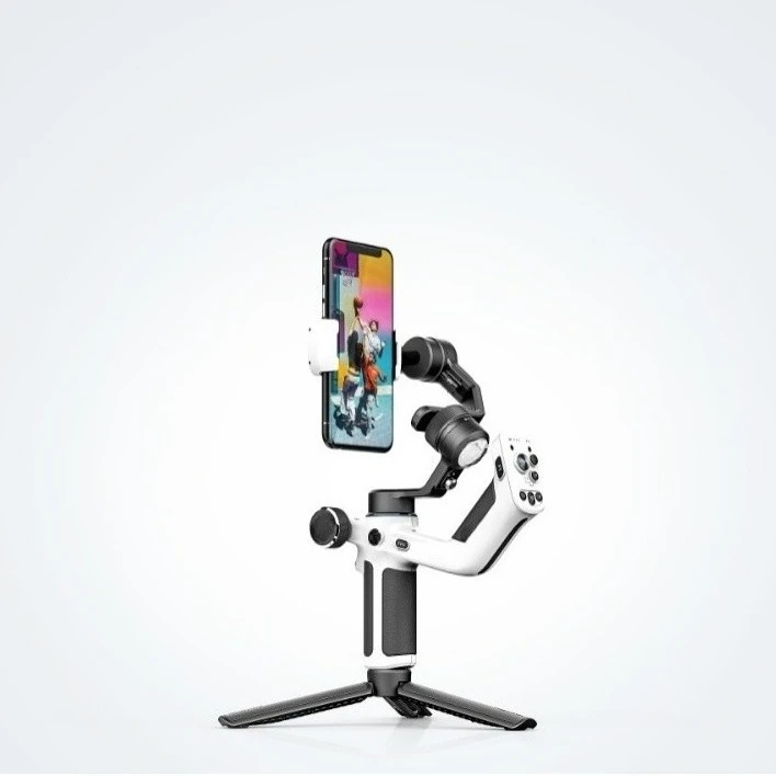 

MiniP mobile phone stabilizer handheld gimbal follow-up artifact 360-degree rotation and grip integrated live broadcast