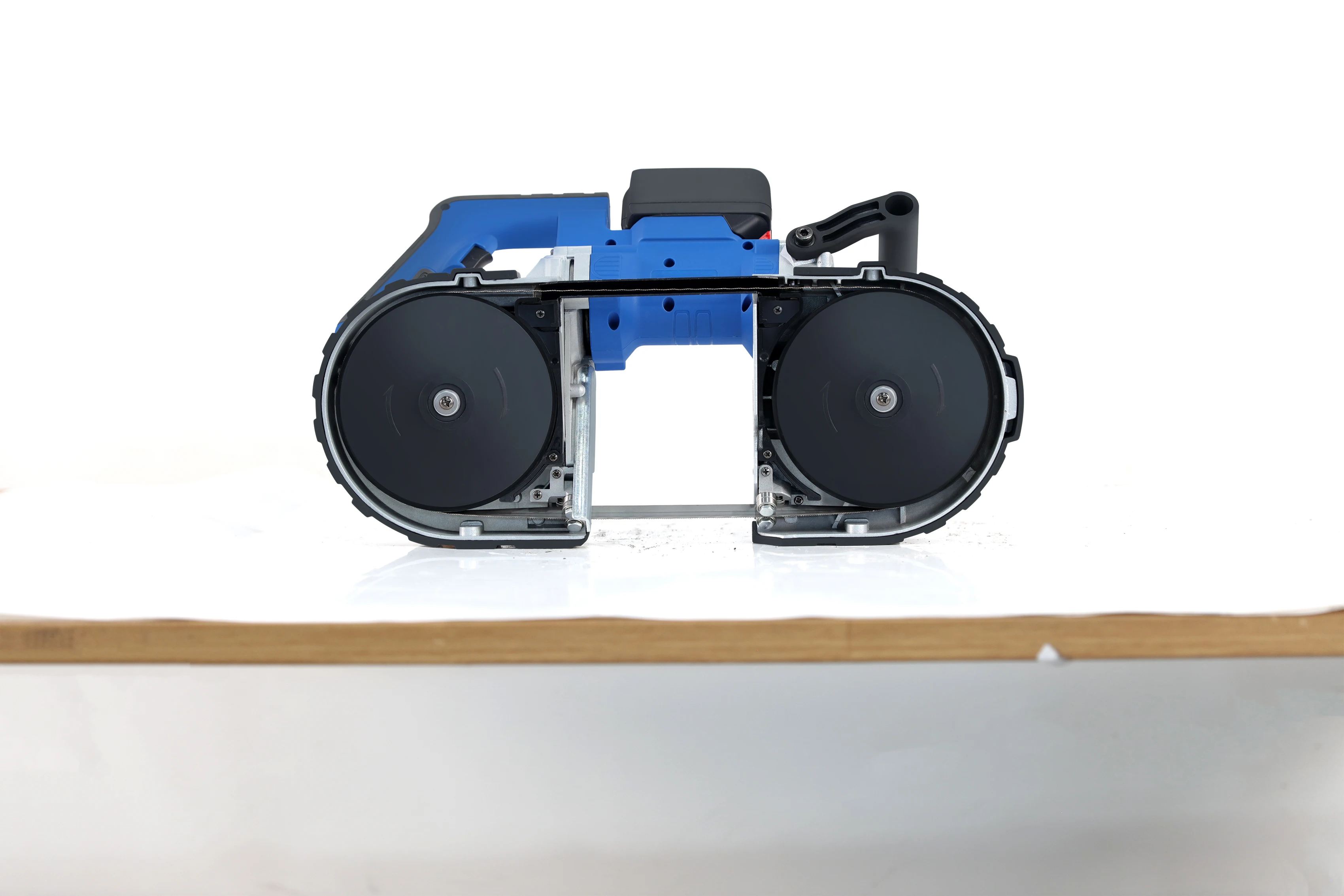 Home Use Convenient Handheld Band Saw Machine For Foam PVC Glass Fibre Wood Cutting B-114F