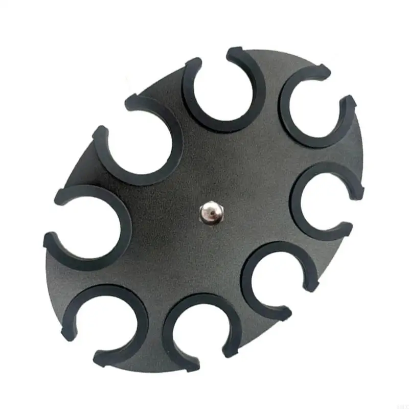 

83CC Multi Microphone Holder Organiser Round Mic Storage Stand Tray Equipped with Silicone Sleeve & Mounting Screw
