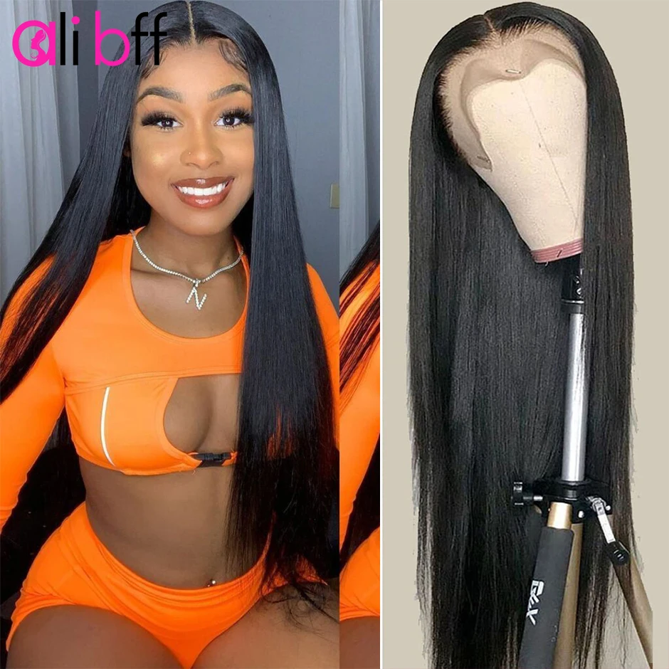 

13x4 Lace Frontal Human Hair Wig Brazil 13X6 HD Transparent Straight Lace Front Human Hair Wigs 4x4 Lace Closure Wigs For Women