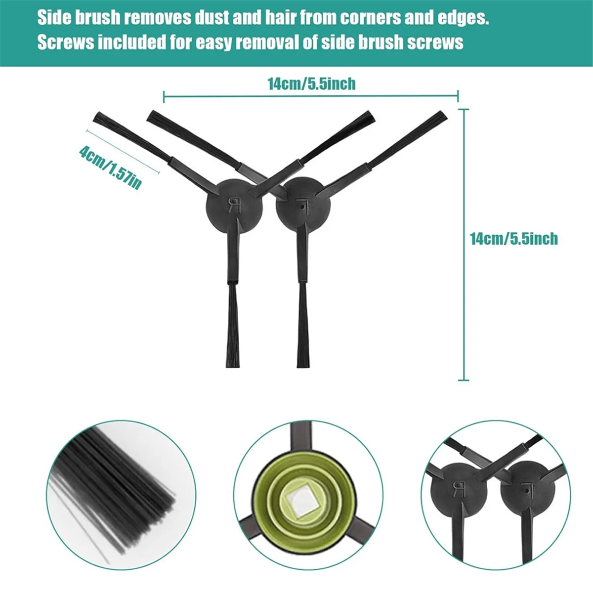 For G8000 / G8000 Pro, for G20, G20 Pro, for 3 Vacuum Cleaner Main Side Brush Hepa Filter