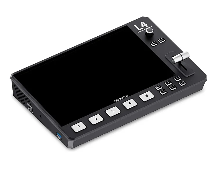FEELWORLD L4 10.1 Inch Touch Screen USB3.0 Video Mixer Switcher 4K Multi Camera Fast Streaming Live Broadcast Video Mixer - Image 2