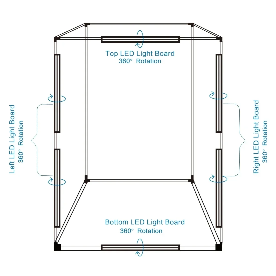 Best High Quality Brightness Portable Large Led Photo Studio Tent 120*80*200cm Photography Tent Softbox Light Box For Photos