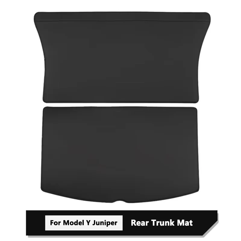 Picture 7: For Tesla Model Y Juniper Trunk Mat Full Coverage Trunk Both Side Guards Seat Backrest Protective Pad Cargo Liner Anti Dirty Mat