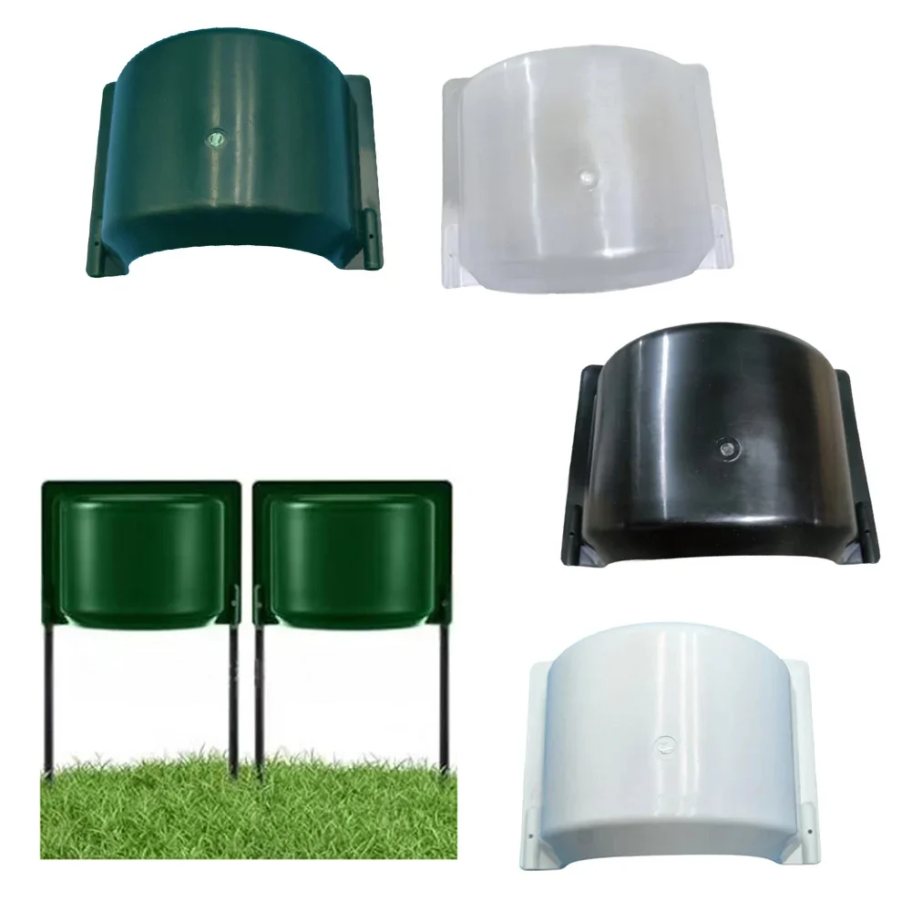 

4PC Sprinkler Head Protective Cover 15.55x7.48x3.51 Inches Water Conservation Stylish And Functional Lawn Sprinkler Splash-Guard