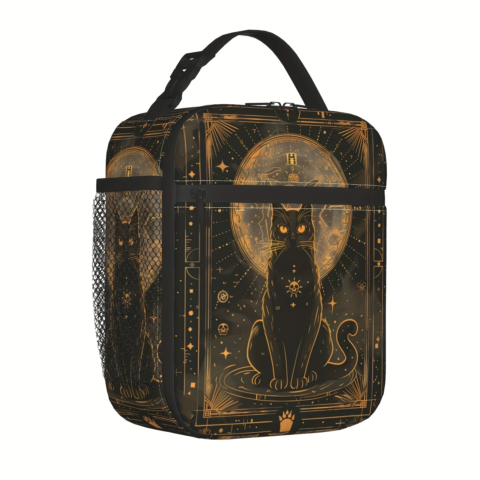 Insulated Lunch Box for Men Women Cat Lunch Box for Work,Picnic,School,Travel,Hiking,Beach Or Fishing Polyester