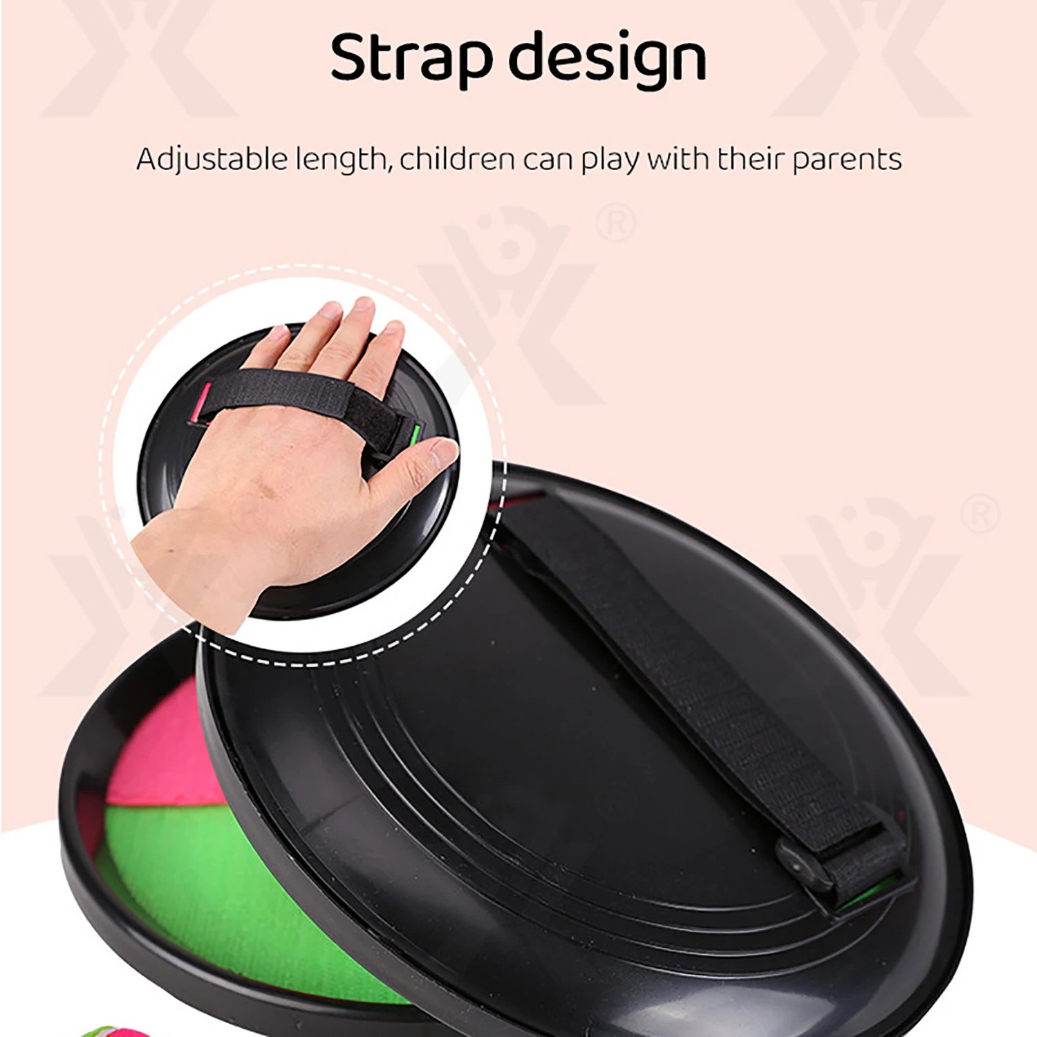 Palla da lancio con ventosa per palmo per bambini, palla da lancio, palla interattiva genitore-figlio all'aperto