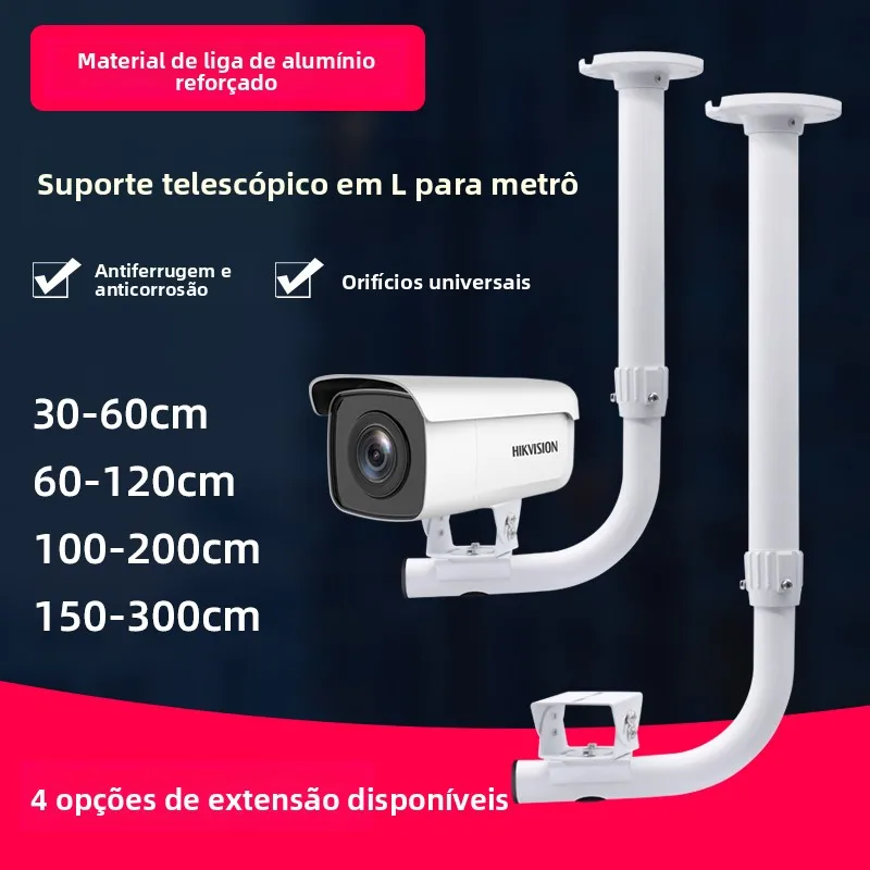 support-de-fixation-d'objectif-de-camera-extensible-en-alliage-d'aluminium-pour-la-photographie-de-surveillance-dans-les-metros-et-aeroports-sac-de-poitrine-sans-marque
